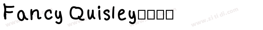 Fancy Quisley字体转换